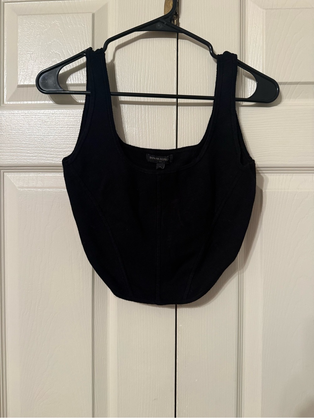 Banana Republic Black Scoop-Neck Tank Top